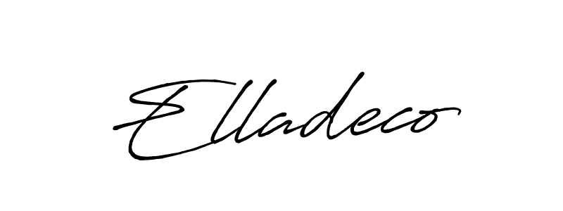 The best way (Antro_Vectra_Bolder) to make a short signature is to pick only two or three words in your name. The name Elladeco include a total of six letters. For converting this name. Elladeco signature style 7 images and pictures png