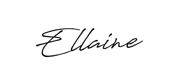 How to make Ellaine name signature. Use Antro_Vectra_Bolder style for creating short signs online. This is the latest handwritten sign. Ellaine signature style 7 images and pictures png