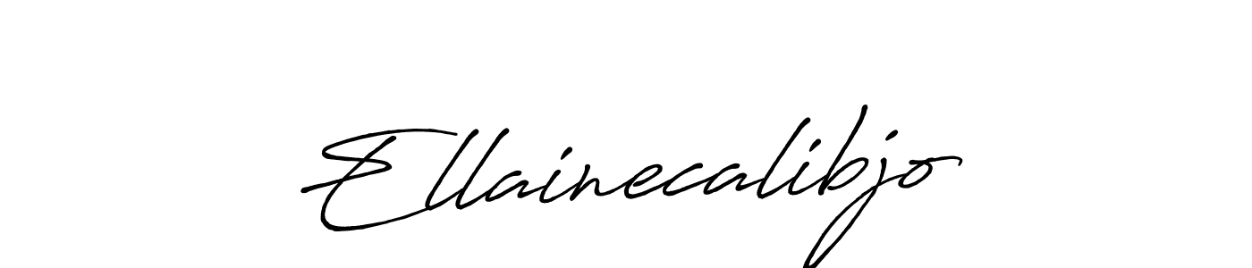 You should practise on your own different ways (Antro_Vectra_Bolder) to write your name (Ellainecalibjo) in signature. don't let someone else do it for you. Ellainecalibjo signature style 7 images and pictures png