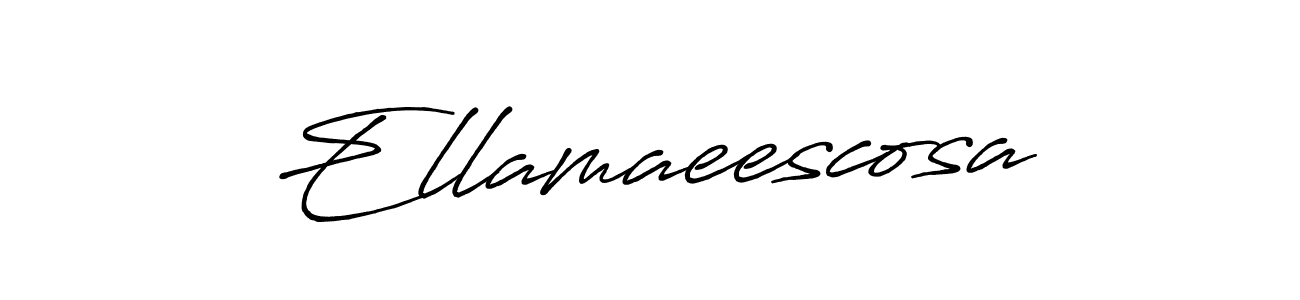 Create a beautiful signature design for name Ellamaeescosa. With this signature (Antro_Vectra_Bolder) fonts, you can make a handwritten signature for free. Ellamaeescosa signature style 7 images and pictures png