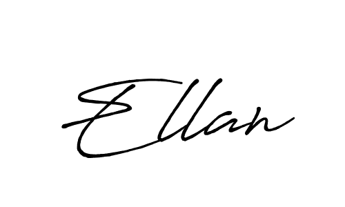 Use a signature maker to create a handwritten signature online. With this signature software, you can design (Antro_Vectra_Bolder) your own signature for name Ellan. Ellan signature style 7 images and pictures png