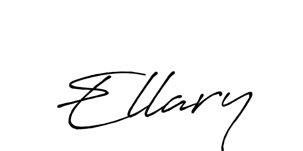 Design your own signature with our free online signature maker. With this signature software, you can create a handwritten (Antro_Vectra_Bolder) signature for name Ellary. Ellary signature style 7 images and pictures png