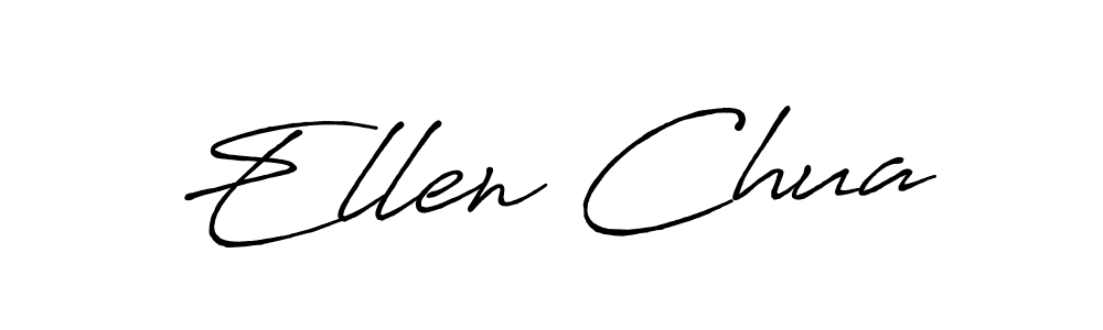 if you are searching for the best signature style for your name Ellen Chua. so please give up your signature search. here we have designed multiple signature styles  using Antro_Vectra_Bolder. Ellen Chua signature style 7 images and pictures png