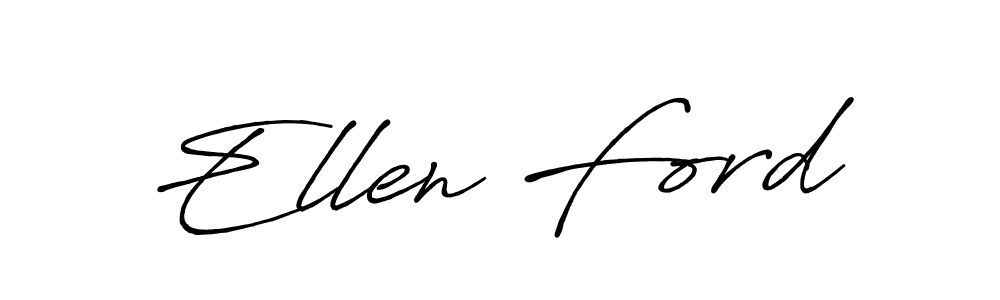 Create a beautiful signature design for name Ellen Ford. With this signature (Antro_Vectra_Bolder) fonts, you can make a handwritten signature for free. Ellen Ford signature style 7 images and pictures png