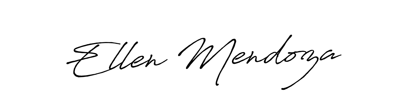 Ellen Mendoza stylish signature style. Best Handwritten Sign (Antro_Vectra_Bolder) for my name. Handwritten Signature Collection Ideas for my name Ellen Mendoza. Ellen Mendoza signature style 7 images and pictures png