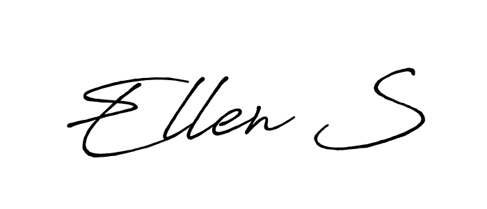 It looks lik you need a new signature style for name Ellen S. Design unique handwritten (Antro_Vectra_Bolder) signature with our free signature maker in just a few clicks. Ellen S signature style 7 images and pictures png