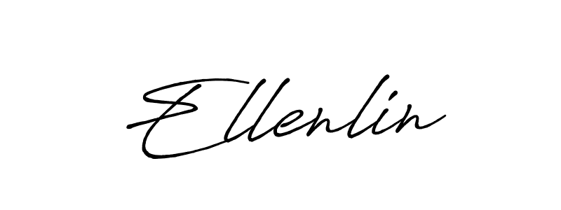 Ellenlin stylish signature style. Best Handwritten Sign (Antro_Vectra_Bolder) for my name. Handwritten Signature Collection Ideas for my name Ellenlin. Ellenlin signature style 7 images and pictures png