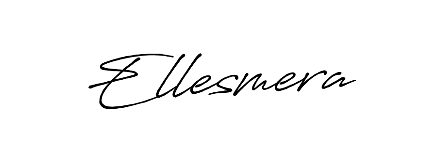 How to make Ellesmera signature? Antro_Vectra_Bolder is a professional autograph style. Create handwritten signature for Ellesmera name. Ellesmera signature style 7 images and pictures png