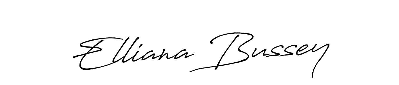 Use a signature maker to create a handwritten signature online. With this signature software, you can design (Antro_Vectra_Bolder) your own signature for name Elliana Bussey. Elliana Bussey signature style 7 images and pictures png