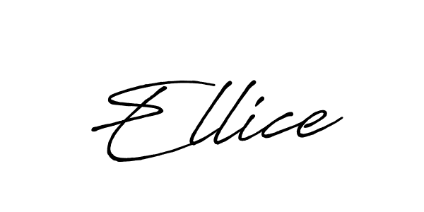 Make a beautiful signature design for name Ellice. With this signature (Antro_Vectra_Bolder) style, you can create a handwritten signature for free. Ellice signature style 7 images and pictures png