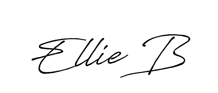 The best way (Antro_Vectra_Bolder) to make a short signature is to pick only two or three words in your name. The name Ellie B include a total of six letters. For converting this name. Ellie B signature style 7 images and pictures png