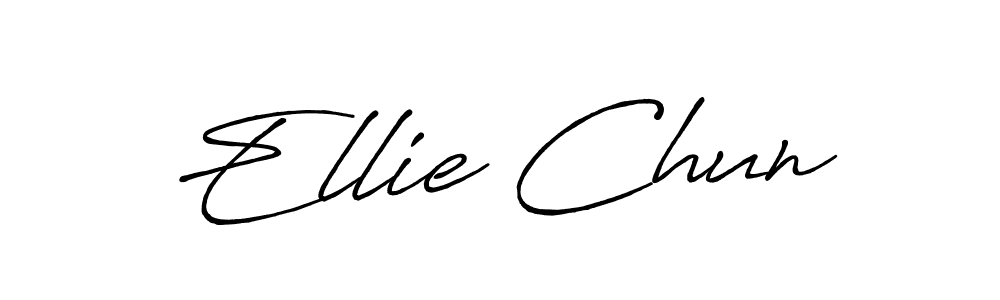 The best way (Antro_Vectra_Bolder) to make a short signature is to pick only two or three words in your name. The name Ellie Chun include a total of six letters. For converting this name. Ellie Chun signature style 7 images and pictures png