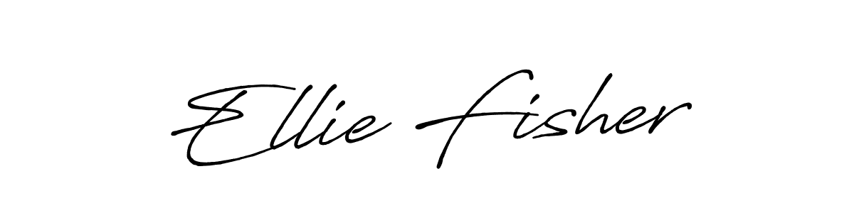 How to make Ellie Fisher name signature. Use Antro_Vectra_Bolder style for creating short signs online. This is the latest handwritten sign. Ellie Fisher signature style 7 images and pictures png