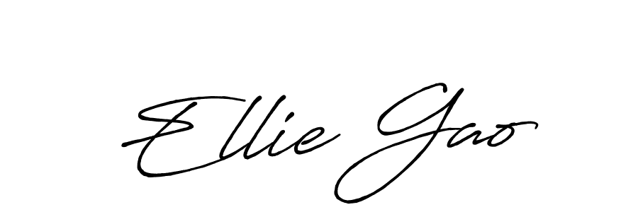 Make a beautiful signature design for name Ellie Gao. Use this online signature maker to create a handwritten signature for free. Ellie Gao signature style 7 images and pictures png