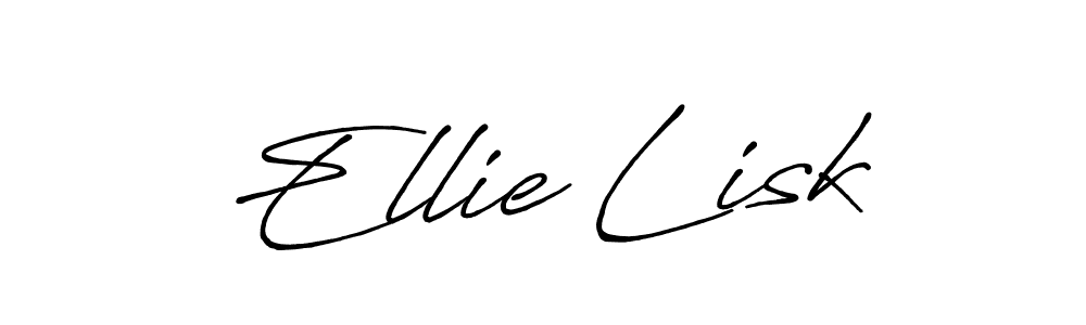 Use a signature maker to create a handwritten signature online. With this signature software, you can design (Antro_Vectra_Bolder) your own signature for name Ellie Lisk. Ellie Lisk signature style 7 images and pictures png