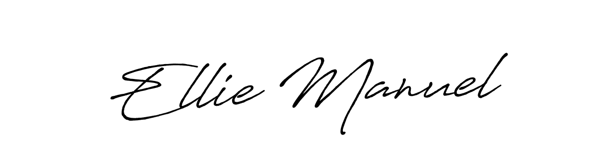 Similarly Antro_Vectra_Bolder is the best handwritten signature design. Signature creator online .You can use it as an online autograph creator for name Ellie Manuel. Ellie Manuel signature style 7 images and pictures png