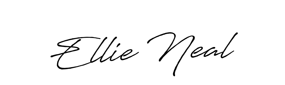 Create a beautiful signature design for name Ellie Neal. With this signature (Antro_Vectra_Bolder) fonts, you can make a handwritten signature for free. Ellie Neal signature style 7 images and pictures png