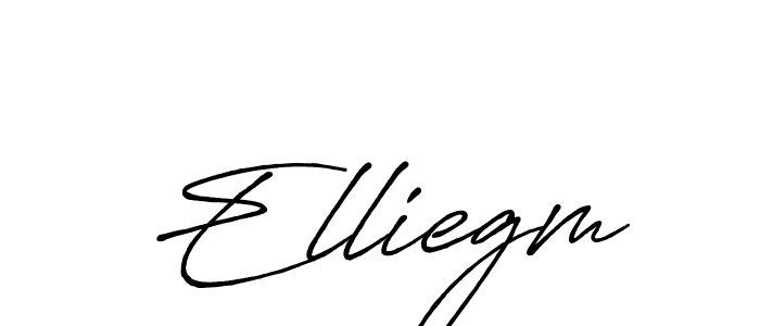 Use a signature maker to create a handwritten signature online. With this signature software, you can design (Antro_Vectra_Bolder) your own signature for name Elliegm. Elliegm signature style 7 images and pictures png