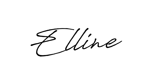 if you are searching for the best signature style for your name Elline. so please give up your signature search. here we have designed multiple signature styles  using Antro_Vectra_Bolder. Elline signature style 7 images and pictures png