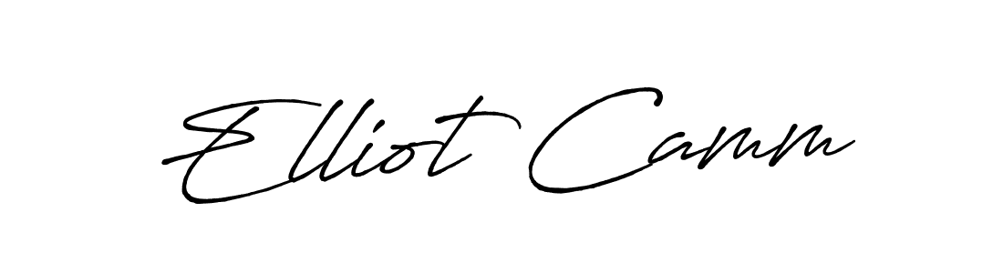 Use a signature maker to create a handwritten signature online. With this signature software, you can design (Antro_Vectra_Bolder) your own signature for name Elliot Camm. Elliot Camm signature style 7 images and pictures png