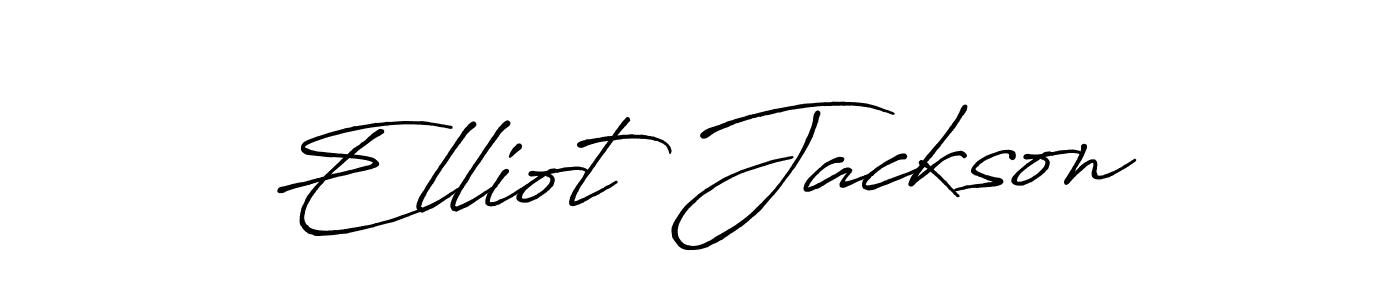 It looks lik you need a new signature style for name Elliot Jackson. Design unique handwritten (Antro_Vectra_Bolder) signature with our free signature maker in just a few clicks. Elliot Jackson signature style 7 images and pictures png