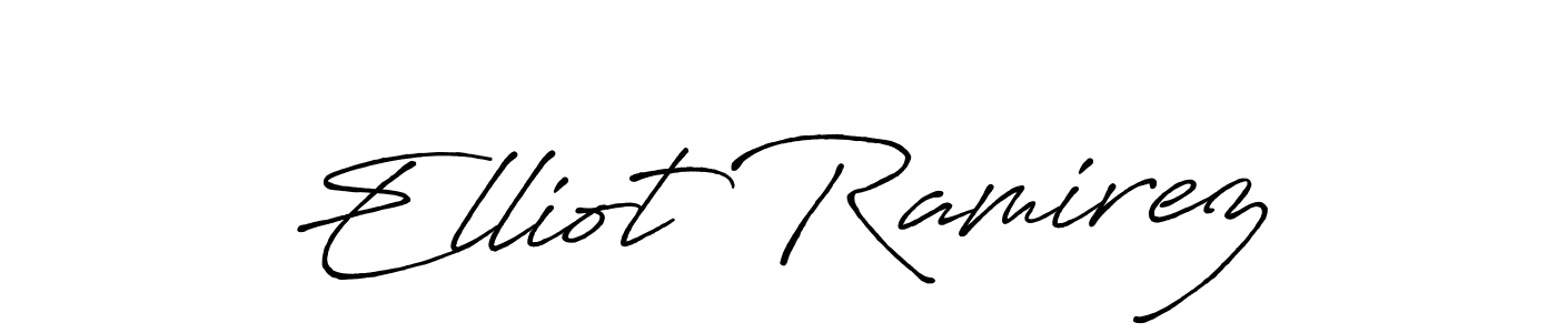 Once you've used our free online signature maker to create your best signature Antro_Vectra_Bolder style, it's time to enjoy all of the benefits that Elliot Ramirez name signing documents. Elliot Ramirez signature style 7 images and pictures png