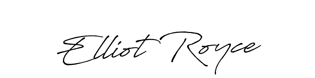 if you are searching for the best signature style for your name Elliot Royce. so please give up your signature search. here we have designed multiple signature styles  using Antro_Vectra_Bolder. Elliot Royce signature style 7 images and pictures png