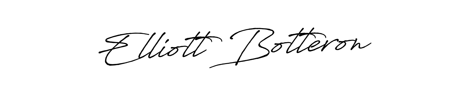 Make a beautiful signature design for name Elliott Botteron. With this signature (Antro_Vectra_Bolder) style, you can create a handwritten signature for free. Elliott Botteron signature style 7 images and pictures png