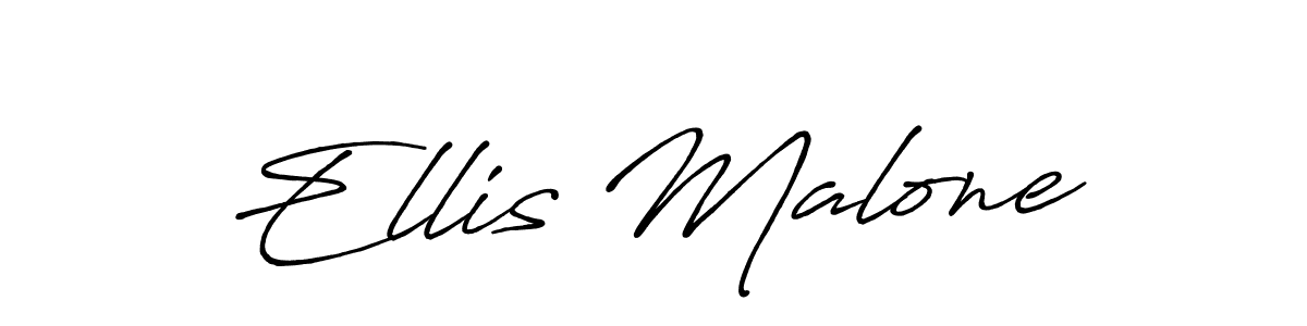 Design your own signature with our free online signature maker. With this signature software, you can create a handwritten (Antro_Vectra_Bolder) signature for name Ellis Malone. Ellis Malone signature style 7 images and pictures png