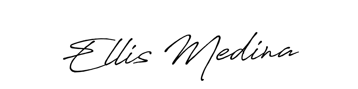You can use this online signature creator to create a handwritten signature for the name Ellis Medina. This is the best online autograph maker. Ellis Medina signature style 7 images and pictures png