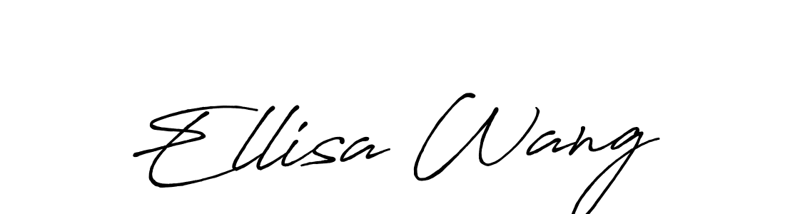 This is the best signature style for the Ellisa Wang name. Also you like these signature font (Antro_Vectra_Bolder). Mix name signature. Ellisa Wang signature style 7 images and pictures png