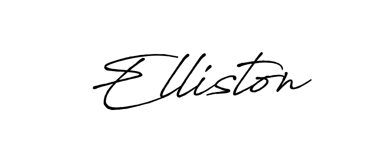 Make a beautiful signature design for name Elliston. Use this online signature maker to create a handwritten signature for free. Elliston signature style 7 images and pictures png