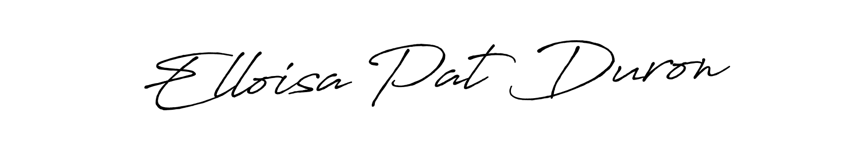How to make Elloisa Pat Duron signature? Antro_Vectra_Bolder is a professional autograph style. Create handwritten signature for Elloisa Pat Duron name. Elloisa Pat Duron signature style 7 images and pictures png