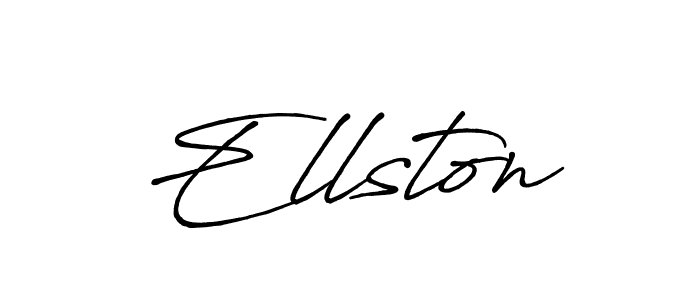 Design your own signature with our free online signature maker. With this signature software, you can create a handwritten (Antro_Vectra_Bolder) signature for name Ellston. Ellston signature style 7 images and pictures png