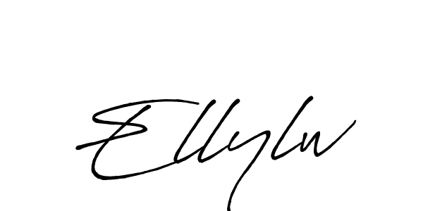 How to Draw Ellylw signature style? Antro_Vectra_Bolder is a latest design signature styles for name Ellylw. Ellylw signature style 7 images and pictures png