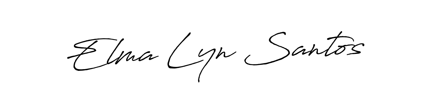 if you are searching for the best signature style for your name Elma Lyn Santos. so please give up your signature search. here we have designed multiple signature styles  using Antro_Vectra_Bolder. Elma Lyn Santos signature style 7 images and pictures png