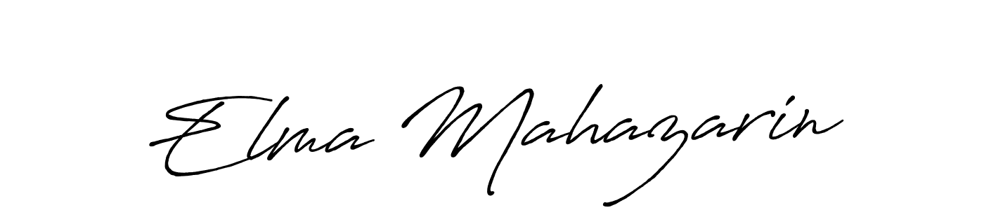 Make a short Elma Mahazarin signature style. Manage your documents anywhere anytime using Antro_Vectra_Bolder. Create and add eSignatures, submit forms, share and send files easily. Elma Mahazarin signature style 7 images and pictures png