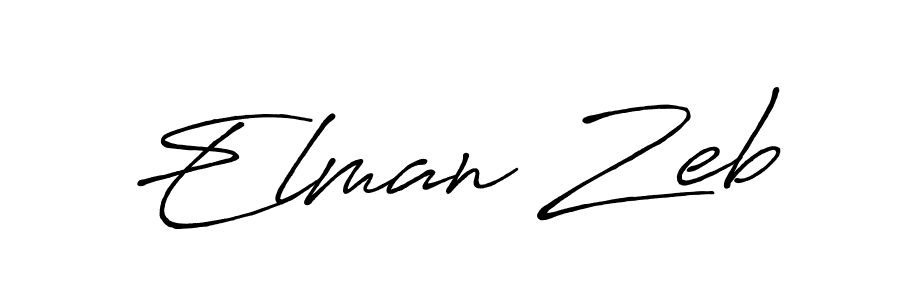 Similarly Antro_Vectra_Bolder is the best handwritten signature design. Signature creator online .You can use it as an online autograph creator for name Elman Zeb. Elman Zeb signature style 7 images and pictures png