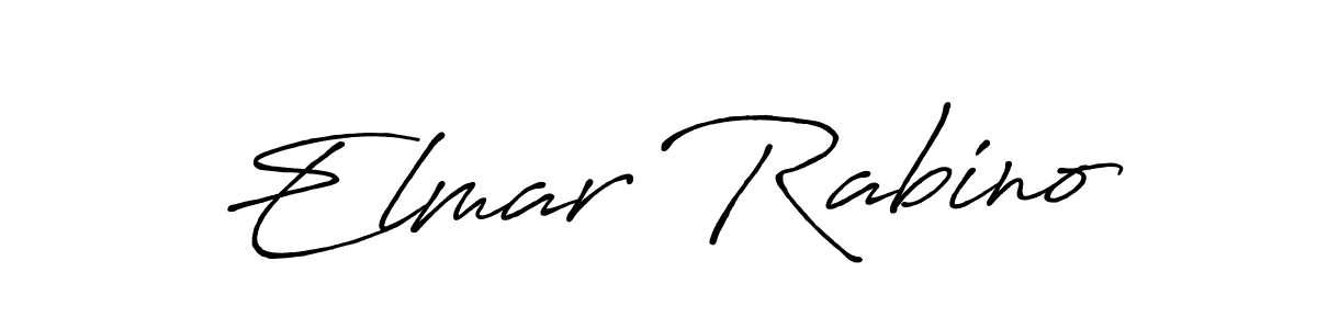How to make Elmar Rabino name signature. Use Antro_Vectra_Bolder style for creating short signs online. This is the latest handwritten sign. Elmar Rabino signature style 7 images and pictures png