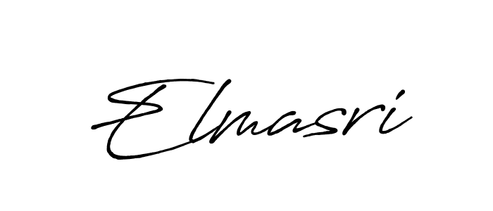 Design your own signature with our free online signature maker. With this signature software, you can create a handwritten (Antro_Vectra_Bolder) signature for name Elmasri. Elmasri signature style 7 images and pictures png