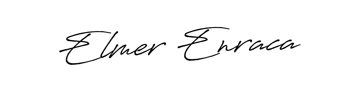 Make a beautiful signature design for name Elmer Enraca. With this signature (Antro_Vectra_Bolder) style, you can create a handwritten signature for free. Elmer Enraca signature style 7 images and pictures png