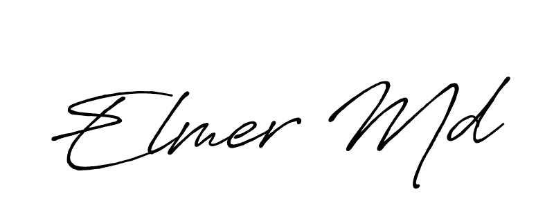 Make a beautiful signature design for name Elmer Md. With this signature (Antro_Vectra_Bolder) style, you can create a handwritten signature for free. Elmer Md signature style 7 images and pictures png