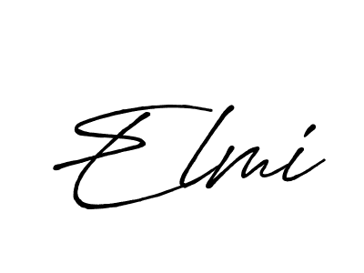 Make a beautiful signature design for name Elmi. With this signature (Antro_Vectra_Bolder) style, you can create a handwritten signature for free. Elmi signature style 7 images and pictures png