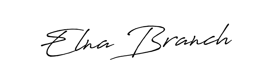 Make a beautiful signature design for name Elna Branch. With this signature (Antro_Vectra_Bolder) style, you can create a handwritten signature for free. Elna Branch signature style 7 images and pictures png