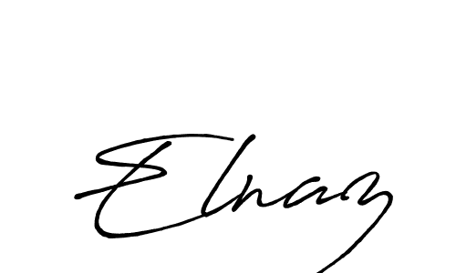 The best way (Antro_Vectra_Bolder) to make a short signature is to pick only two or three words in your name. The name Elnaz include a total of six letters. For converting this name. Elnaz signature style 7 images and pictures png