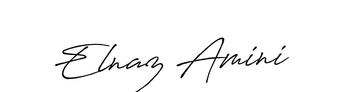 Design your own signature with our free online signature maker. With this signature software, you can create a handwritten (Antro_Vectra_Bolder) signature for name Elnaz Amini. Elnaz Amini signature style 7 images and pictures png