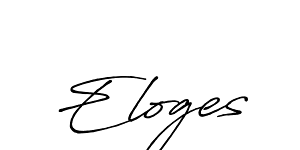 Use a signature maker to create a handwritten signature online. With this signature software, you can design (Antro_Vectra_Bolder) your own signature for name Eloges. Eloges signature style 7 images and pictures png