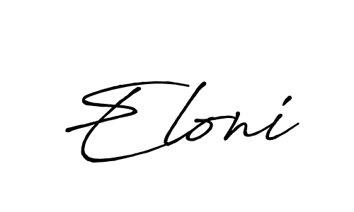 Eloni stylish signature style. Best Handwritten Sign (Antro_Vectra_Bolder) for my name. Handwritten Signature Collection Ideas for my name Eloni. Eloni signature style 7 images and pictures png