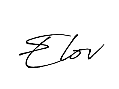 Best and Professional Signature Style for Elov. Antro_Vectra_Bolder Best Signature Style Collection. Elov signature style 7 images and pictures png