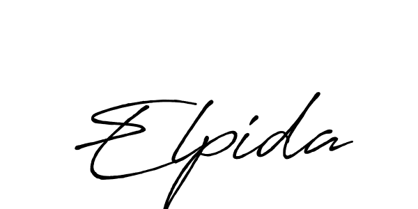 Design your own signature with our free online signature maker. With this signature software, you can create a handwritten (Antro_Vectra_Bolder) signature for name Elpida. Elpida signature style 7 images and pictures png